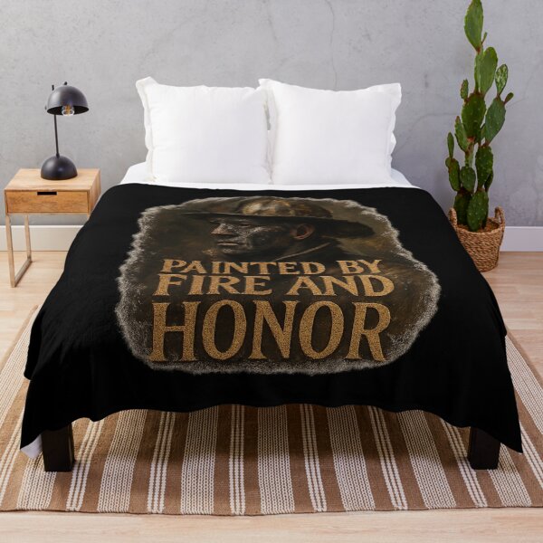 Item preview, Painted by Fire and Honor - Dramatic Firefighter Portrait designed and sold by MKreative Studio.