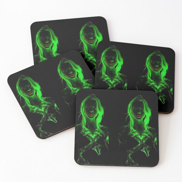 Item preview, Luminous Green hair girls designed and sold by Joshuasanga76a.