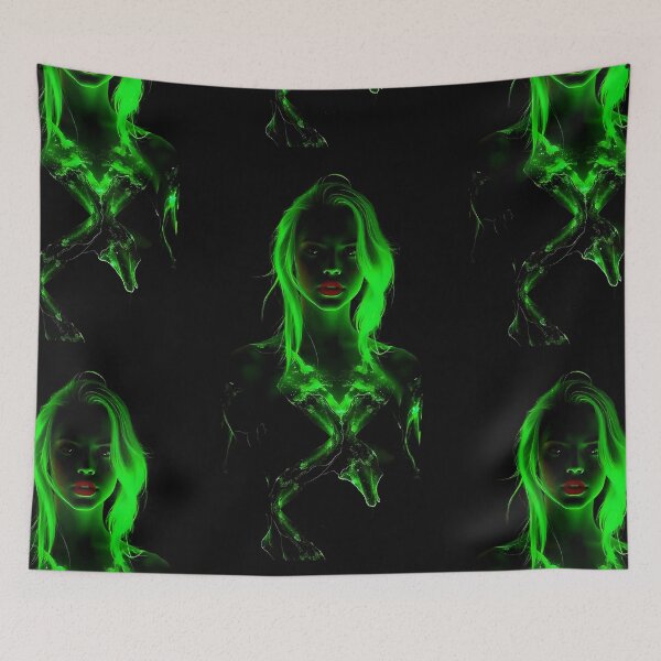 Item preview, Luminous Green hair girls designed and sold by Joshuasanga76a.