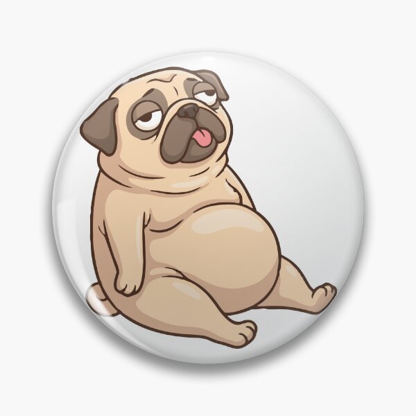 Item preview, Existing Is Exhausting Funny Lazy Pug Sitting designed and sold by Petzzz.