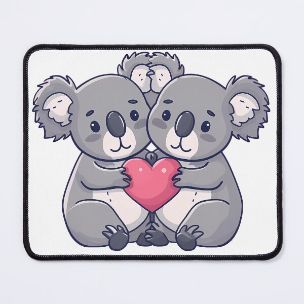 Item preview, Koala Family Hugging Heart Saint Valentine's Day - Cute Kawaii Koala Love Art Print designed and sold by DesignArtist.ia.