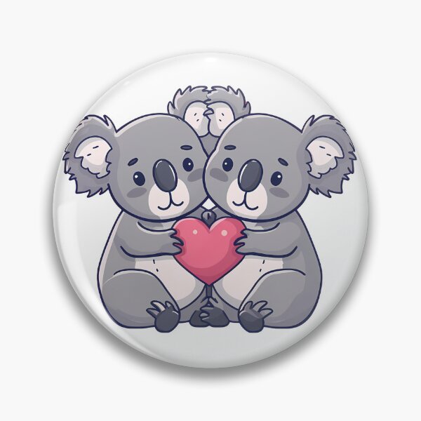 Item preview, Koala Family Hugging Heart Saint Valentine's Day - Cute Kawaii Koala Love Art Print designed and sold by DesignArtist.ia.