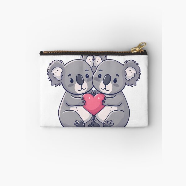Item preview, Koala Family Hugging Heart Saint Valentine's Day - Cute Kawaii Koala Love Art Print designed and sold by DesignArtist.ia.