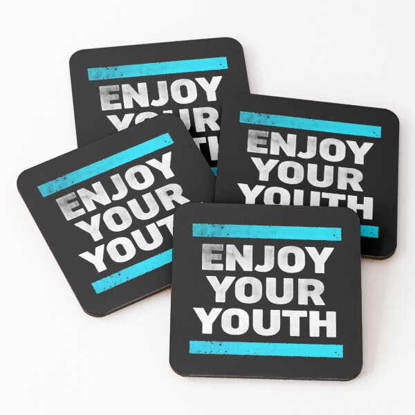 Item preview, Enjoy Your Youth Bold Typography – Motivational Quote for Young Energy & Positive Living designed and sold by Bright Nest Studio.