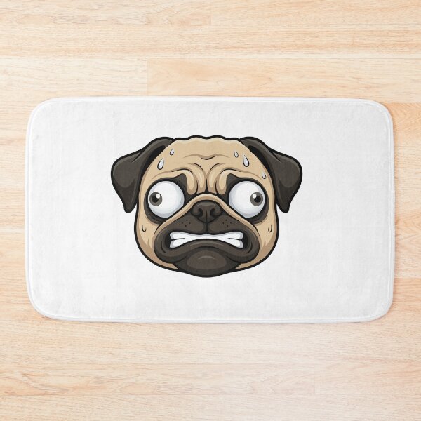 Item preview, Internal Screaming Anxious Pug Face Meme designed and sold by Petzzz.