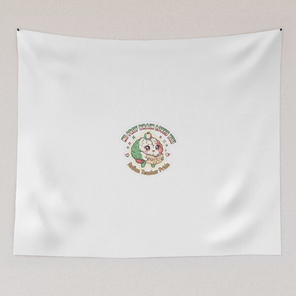 Item preview, ND Prof Brain Loves You Italian Teacher Pride Sticker designed and sold by OrikuStudio.