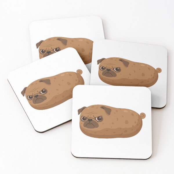 Item preview, Pugato The Pug Potato Funny Food Pun designed and sold by Petzzz.