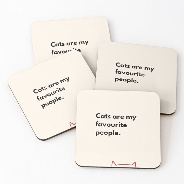 Item preview, Cats are my favorite people – Minimalist cat design designed and sold by PrintCessStudio.