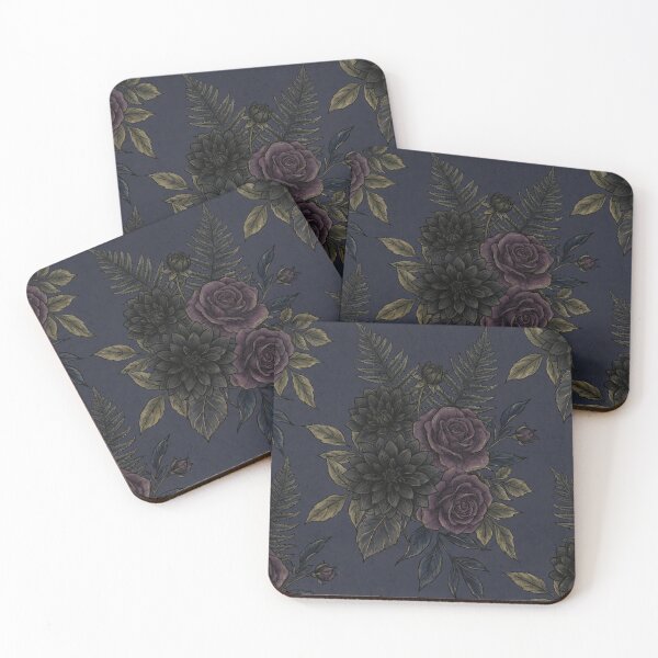 Item preview, Dark Floral Art designed and sold by Nice Vibes Prints.