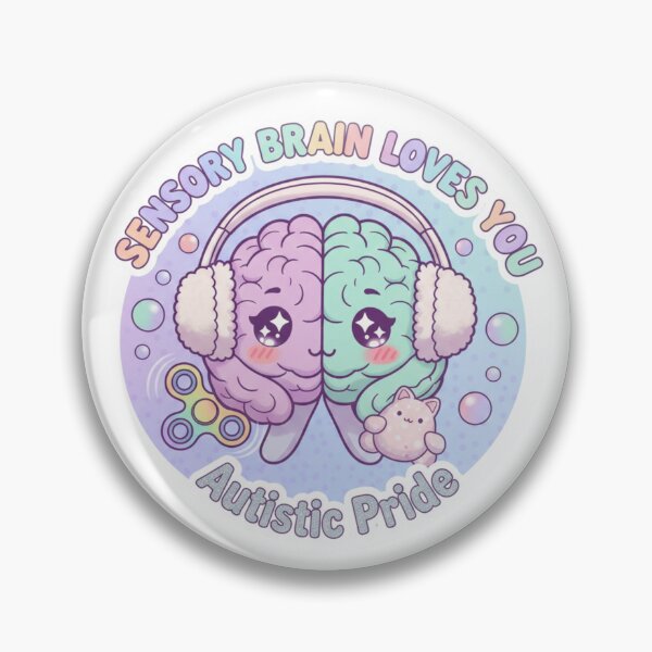 Item preview, Sensory Brain Loves You Autistic Pride Sticker designed and sold by OrikuStudio.