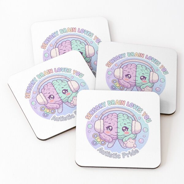 Item preview, Sensory Brain Loves You Autistic Pride Sticker designed and sold by OrikuStudio.