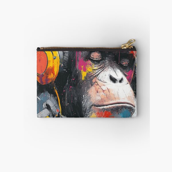 Item preview, DJ Monkey Chill Ape Splash With Gold Headphones designed and sold by GrinGalore.