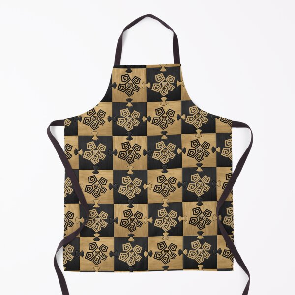 Item preview, Gold Black Puzzle Checkerboard Pattern - Luxury Geometric Design designed and sold by Italian Ink Studio.