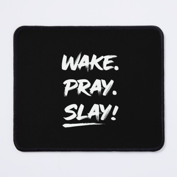 Item preview, Wake Pray Slay Motivational Quote – Empowering Faith & Confidence Design for Daily Drive designed and sold by Bright Nest Studio.