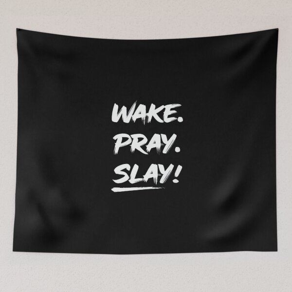 Item preview, Wake Pray Slay Motivational Quote – Empowering Faith & Confidence Design for Daily Drive designed and sold by Bright Nest Studio.