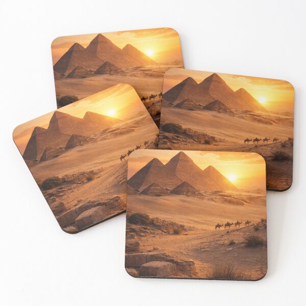 Item preview, Sunset Over the Eternal Pyramids designed and sold by JuViRo.