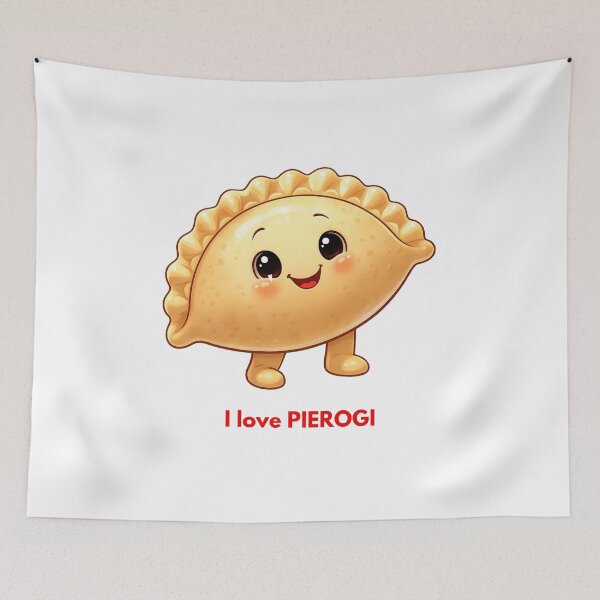 Item preview, I love PIEROGI food polish food traditional dumpling designed and sold by ArtBlueCloud.