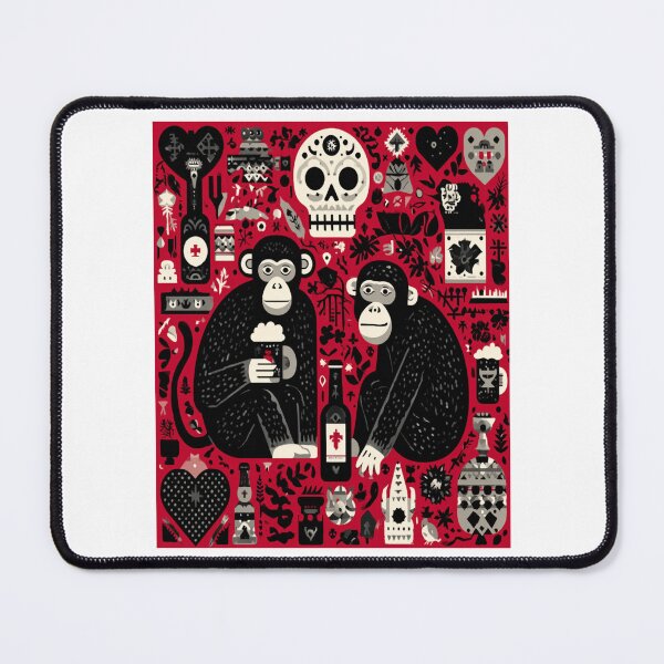 Item preview, Barrel of Monkeys in Love – Abstract Beer & Heart Icon Art designed and sold by Ignorant-Artist.