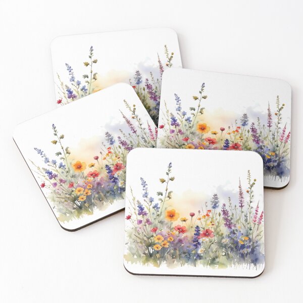 Item preview, Vibrant Wildflower Floral Watercolor Illustration designed and sold by sana designer.