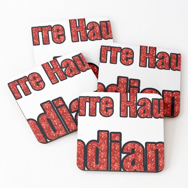 Item preview, Terre Haute Indiana City Name With Red Rhinestone designed and sold by TheIconSmith.