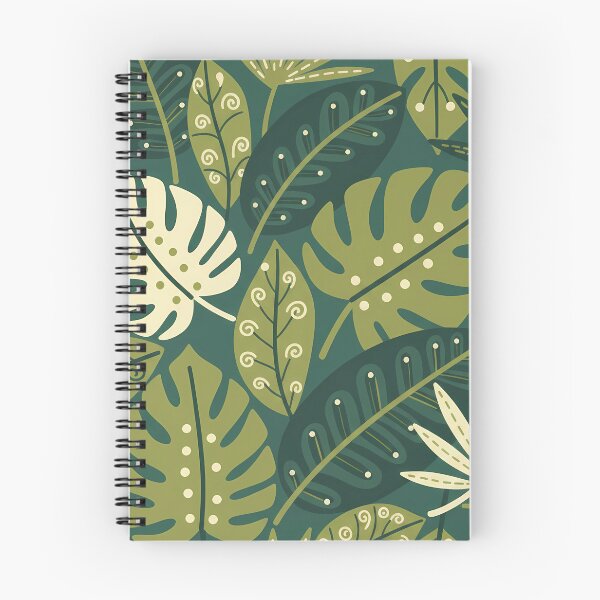 Item preview, Monstera Tropical Botanic Pattern - Scandinavian Folk Art by heidiannemorris © designed and sold by FOLK ART FUSION by heidiannemorris.