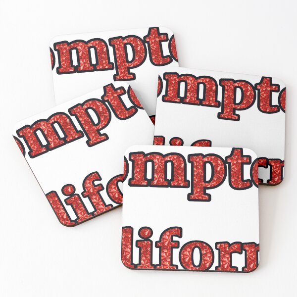 Item preview, Compton California City Name With Red Rhinestone designed and sold by TheIconSmith.