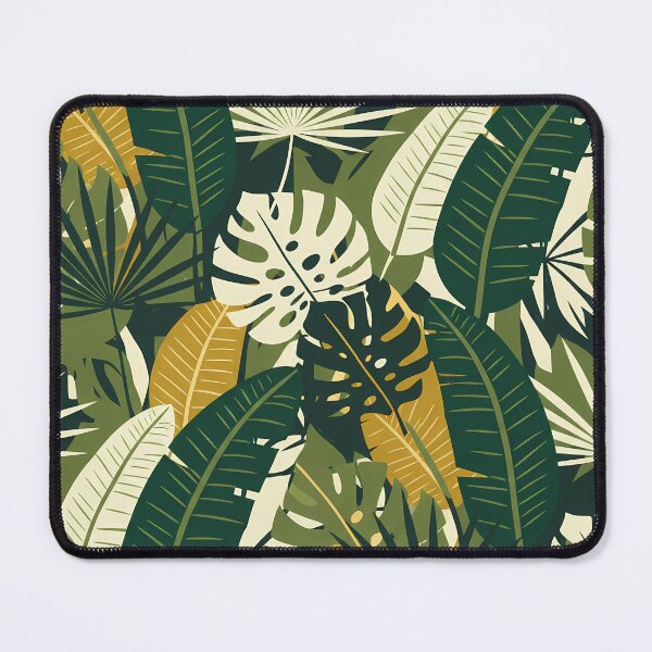 Item preview, Monstera Tropical Botanic Pattern - Scandinavian Folk Art by heidiannemorris © designed and sold by FOLK ART FUSION by heidiannemorris.
