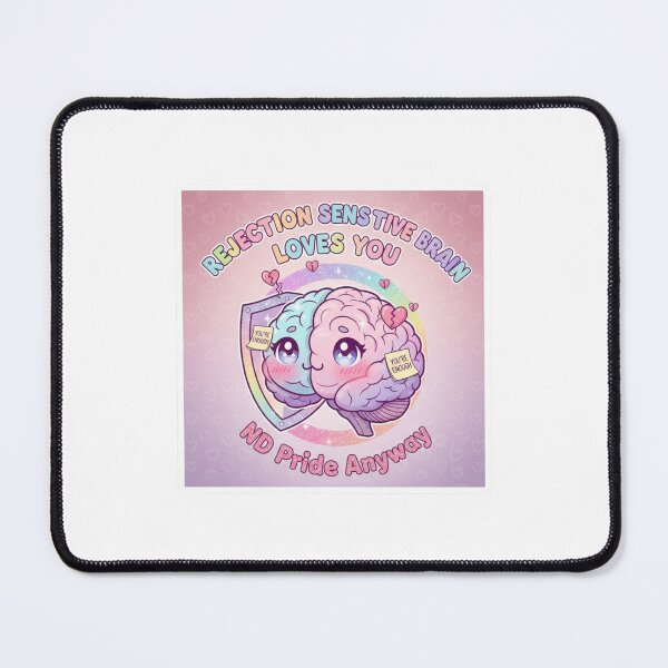 Item preview, Rejection Sensitive Brain Loves You ND Pride Sticker designed and sold by OrikuStudio.