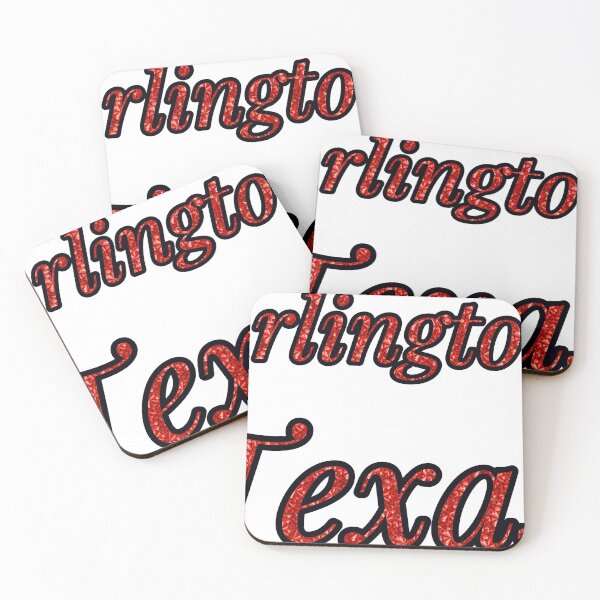 Item preview, Arlington Texas City Name With Red Rhinestone designed and sold by TheIconSmith.
