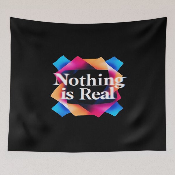 Item preview, Nothing Is Real Abstract Art – Vibrant Geometric Surreal Design for Creative Aesthetic Lovers designed and sold by Bright Nest Studio.