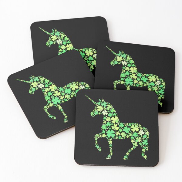 Item preview, Green Shamrock Unicorn Cute Lucky Magical Design designed and sold by Blok45.