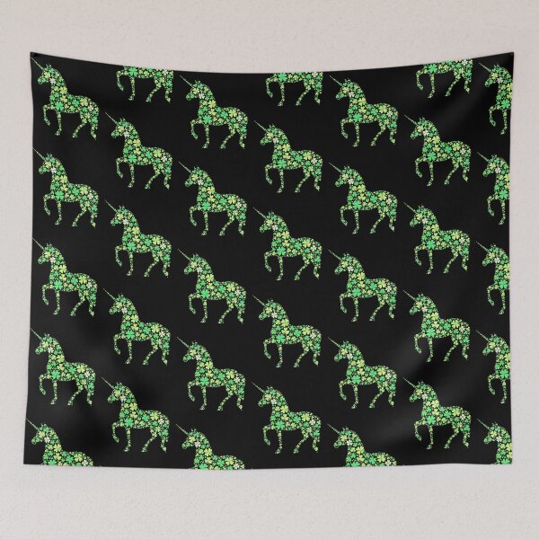 Item preview, Green Shamrock Unicorn Cute Lucky Magical Design designed and sold by Blok45.