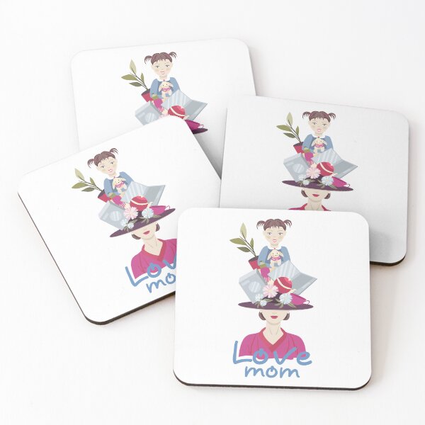Item preview, Love mom modern motherhood illustration designed and sold by olenapetol.