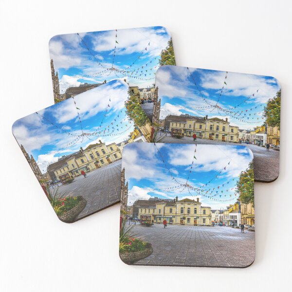 Item preview, Falmouth Town Square with Colourful Bunting, Cornwall, UK designed and sold by Paul Thompson Photography.