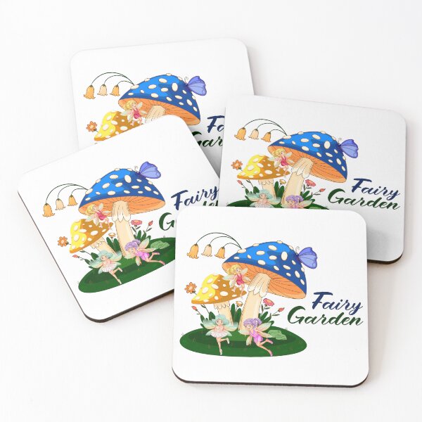 Item preview, Magical Fairy Garden Mushrooms And Pixies designed and sold by SP Motif.