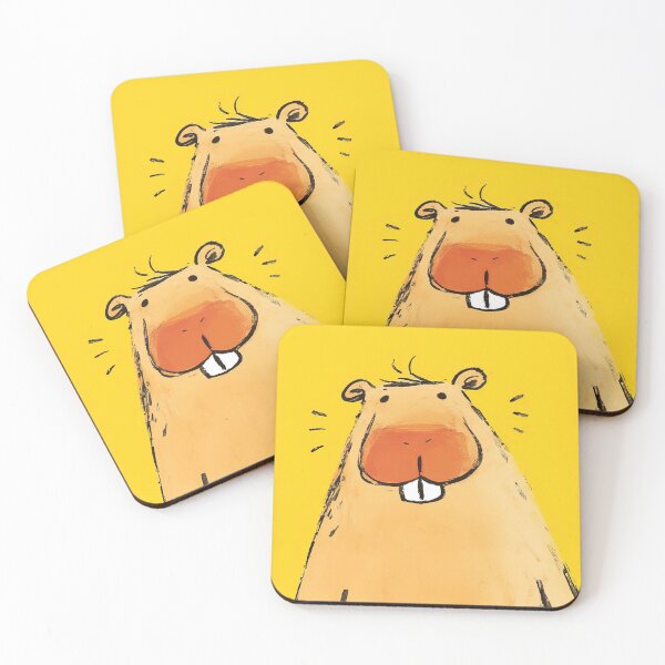 Item preview, Capybara with big front teeth designed and sold by 516 Studio.