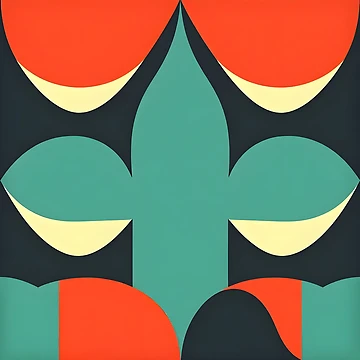 Artwork thumbnail, Mid Century Retro Pattern by GraphicsClub