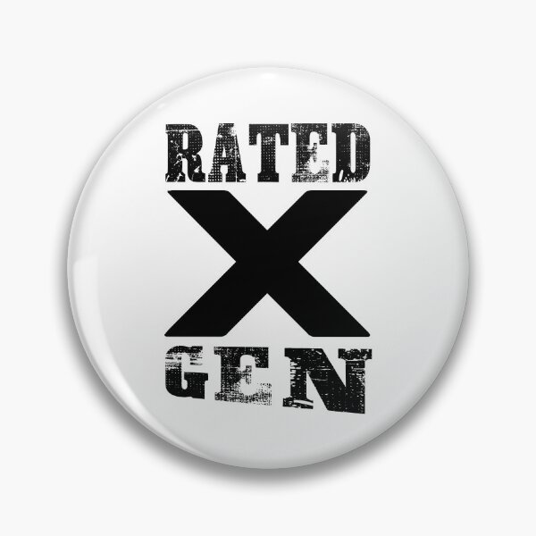 Item preview, Rated X Gen Black Text Design Option B designed and sold by MouseDeSigns.