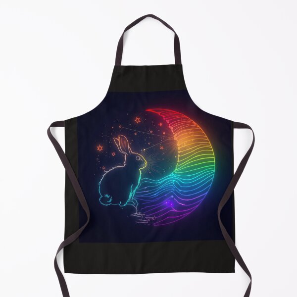 Item preview, Rainbow Moon Rabbit designed and sold by RizziesDesign.