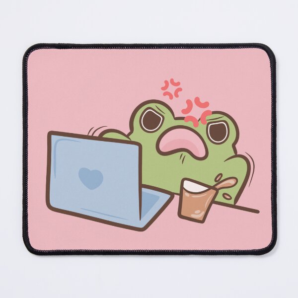 Item preview, cute kawaii angry frog  designed and sold by kaybowzie.