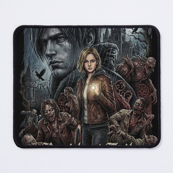 Item preview, Leon Grace Resident Evil Requiem Duo Fan Art designed and sold by Senpaiwaves.