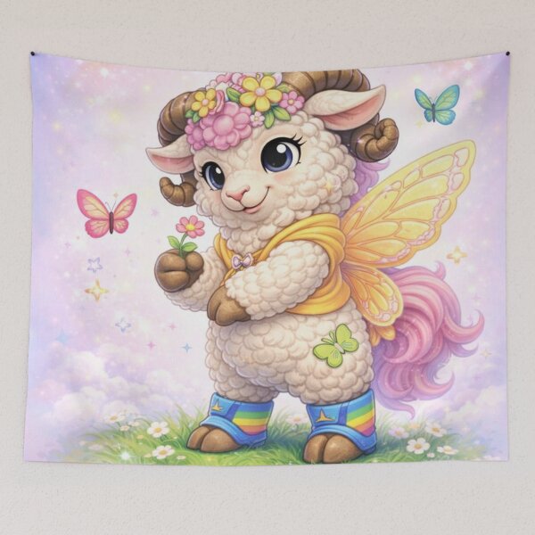 Item preview, Flutter-Baaaash: Butterfly Garden Dreamer (My Little Sheep Parody) designed and sold by Thpoar.
