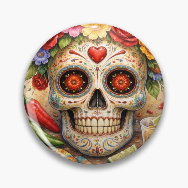Item preview, Mexican fiesta party time florwers tequlia  designed and sold by ArtBlueCloud.