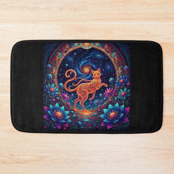 Item preview, Magical Cat in Enchanted Garden #3 designed and sold by Helios Be. Lavsh.
