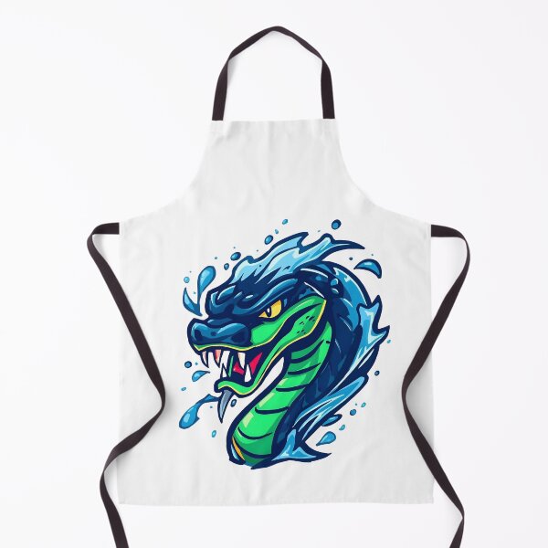 Item preview, Aqua Serpent – Mythical Water Dragon Vector Art designed and sold by Kavya Art.