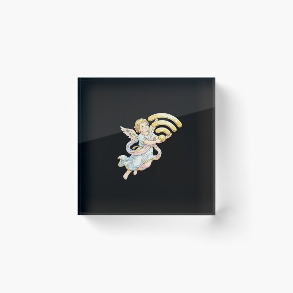 Item preview, Divine Connection Found - Funny Wi-Fi Angel Classical Art Meme Renaissance Satire designed and sold by VibeMax.