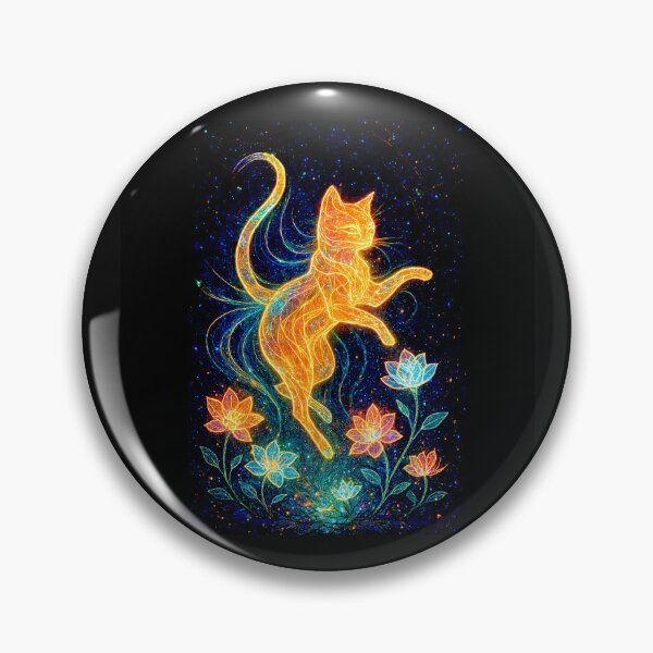 Item preview, Magical Cat in Enchanted Garden #5 designed and sold by Helios Be. Lavsh.