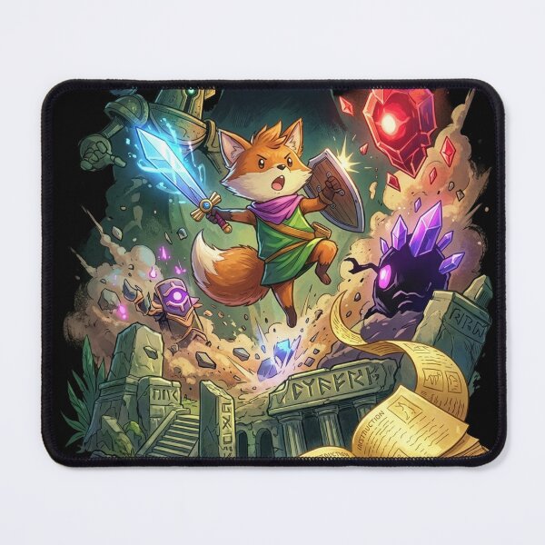 Item preview, Tunic Finji Fox Sword Stick Magic Orb Art designed and sold by Senpaiwaves.