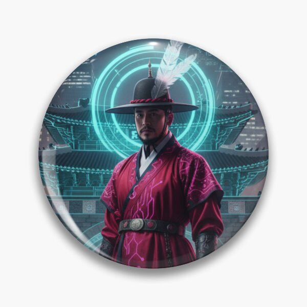 Item preview, Cyberpunk Gwanghwamun Gatekeeper Neo-Seoul Guardian designed and sold by kkookshop.