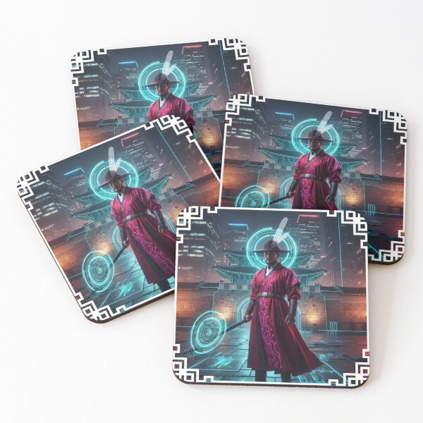 Item preview, Cyberpunk Gwanghwamun Gatekeeper Neo-Seoul Guardian designed and sold by kkookshop.